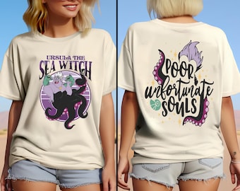 Disney Ursula Sea Witch Seventies Poor Unfortunate Soul Retro Shirt, Disney Villain Little Mermaid Shirt, Disney Villains Witch Shirt