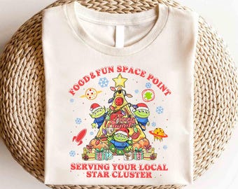 Toy Story Pizza Planet jultröja, pizzaälskare jultröja, Toy Story Alien jultröja, julfesttröja, julklapp