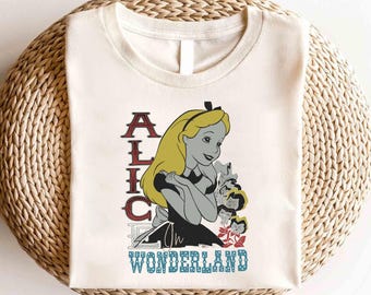 Comfort Colors® 不思議の国のアリスTシャツ、不思議の国のアリスT