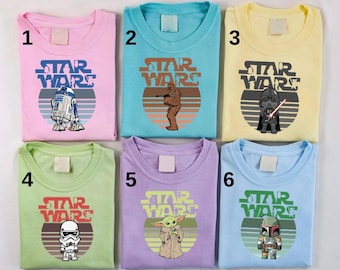 Disney Star Wars Character Shirt, Star Wars Shirt, Galaxy's Edge Shirt, Mandalorian Shirt, Darth Vader Shirt,Chewbacca Shirt,Skywalker Shirt