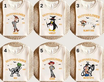 Disney Toy Story Happy Halloween Shirt,Buzz Woody Jessie Halloween Shirt, Spooky Season Shirt, Trick Or Treat Shirt, Halloween Party Shirt