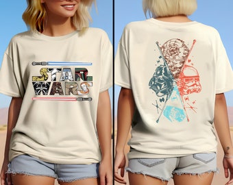 Disney Star Wars Two-Sided Shirt, Darth Vader Shirt, Galaxy's Edge Shirt, Star Wars Stormtrooper Shirt, Star Wars Shirt, Death Star Shirt