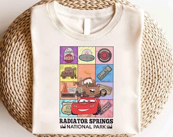 Disney Cars Mcqueen and Mater Radiator Springs National Park Shirt, Disney Cars Shirt, Disney Cars Matching Shirt, Radiator Springs Shirt