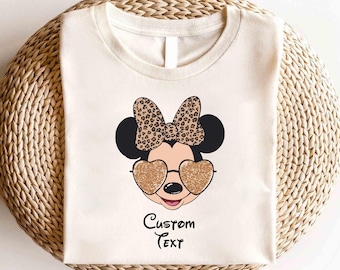 Disney Minnie Maus Safari Shirt, Disney Animal Kingdom passendes Shirt, Disney Safari T-Shirt, Disney Minnie Maus Leopard Shirt, Disney Mädchen Shirt