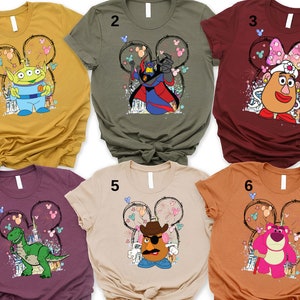Vintage Disney Toy Story Shirt, Toy Story Characters Shirt,Toy Story Custom Shirt,Toy Story Family Shirt,Custom Toy Character Birthday Shirt