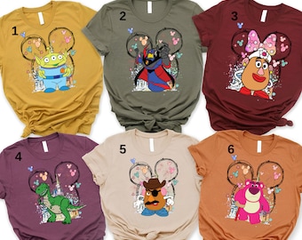 Vintage Disney Toy Story Shirt, Toy Story Characters Shirt,Toy Story Custom Shirt,Toy Story Family Shirt,Custom Toy Character Birthday Shirt