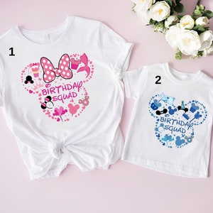 Disney Birthday Squad Shirt, Disney Birthday Girl Shirt, Custom Disney Birthday Squad Shirt, Disney Birthday Group Shirt, Kids Birthday