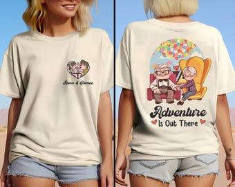 Disney Pixar Up House Balloons Couple Custom Shirt,Carl And Ellie Shirt,Disney You Are Always Be My Greatest Adventure Up Tee,Up Movie Shirt
