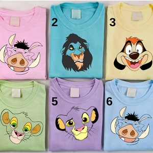 Camicia Disney Hakuna Matata, Camicia del Regno Animale,Camicie da Viaggio Disney, Camicia Disney Personalizzata Re Leone, Camicia Coppia Simba e Nala, Camicia Simba