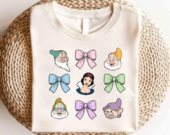 Disney Prinzessin Schneewittchen Coquette Bow Shirt, Disney Prinzessinnen Charaktere Shirt, Disney Girl Trip Shirt, Prinzessin Shirt, Schneewittchen Shirt