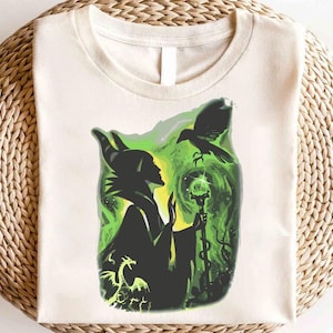 Disney Vintage Maleficent Portrait Shirt, Disney Dornröschen Schurken T-Shirt, Disney Bösewichte Maleficent Shirt, Disney Magic Kingdom Shirt