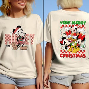 Disney Mickey and Friends Custom Christmas Shirt,Disney Mickey Christmas Lights Shirt,Christmas Party Shirt, Disney Matching Christmas Shirt