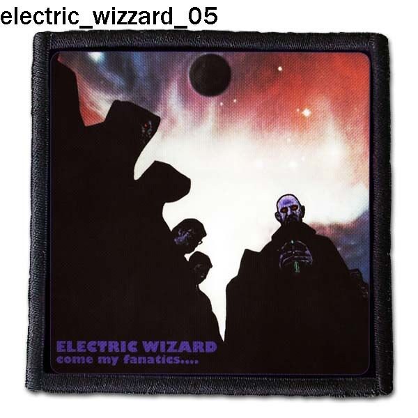 electric wizard logo2 small patch Iron On Patch