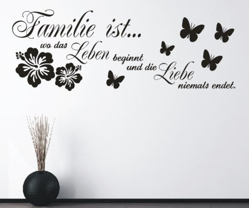 Familie Ist Wo Leben Beginnt Und Liebe Niemals Endet Bild www.etsy.com