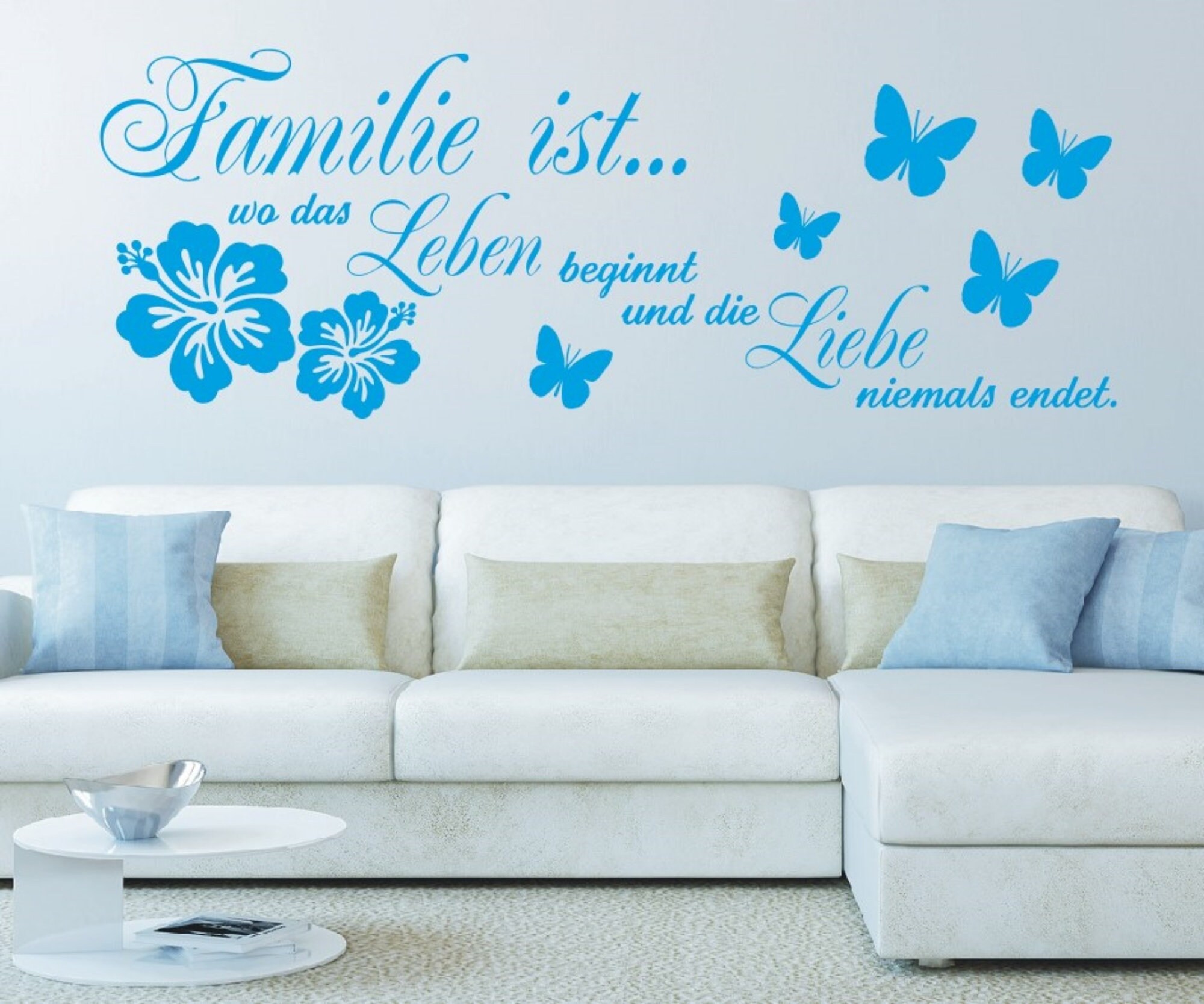 wandtattoo familie Wandtattoo Wohnzimmer Spruch - Familie ist wo das Leben beginnt und die