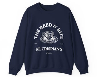 Bluza z okrągłym dekoltem Emma M Lion - Reed and Rite w St Crispian's w Londynie, najlepszy gadżet dla fanów książek, klimat vintage z epoki wiktoriańskiej