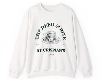 Bluza z okrągłym dekoltem Emma M Lion - Reed and Rite w St Crispian's w Londynie, najlepszy gadżet dla fanów książek, klimat vintage z epoki wiktoriańskiej
