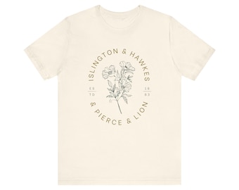 Emma M Lion cadeau-T-shirt, niet-geselecteerde tijdschriften fan-T-shirt, Beth Brower-romans, boeken Lovers of Regency Era-romans, Islington Hawkes Pierce