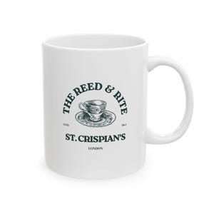 Emma M Lion Merch Coffee Mug, Beth Brower Fan, Unselected Journals Cup, Reed and Rite Shop, St Crispian's Cup, Book Lovers Gift, Ceramic Mug image 2