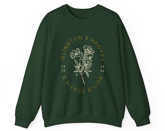 Regalo de Emma M Lion, sudadera de Islington y Hawkes y Pierce y Lion, artículos para amantes de los libros, revistas no seleccionadas, jersey acogedor para mujer