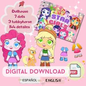 Printable toca boca paper doll | Toca boca quiet book | Avatar world busy book | Digital download