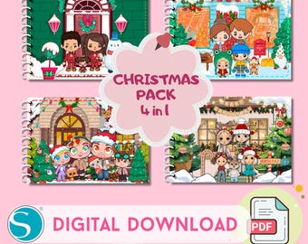 Winter Paper Dollhouse: Kids' Activity Book (Digital Download)