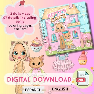 Printable Dollhouse Busy Book & Activities for Kids