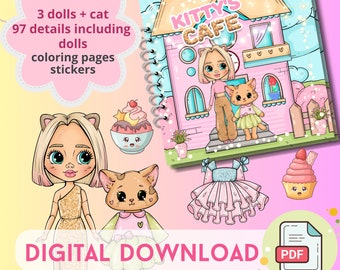 Printable Dollhouse Busy Book & Activities for Kids