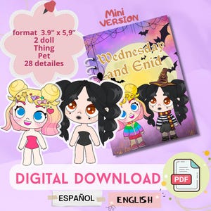 Toca boca paper doll | quiet book | Avatar world busy book | Digital download