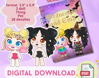 Toca boca paper doll | quiet book | Avatar world busy book | Digital download