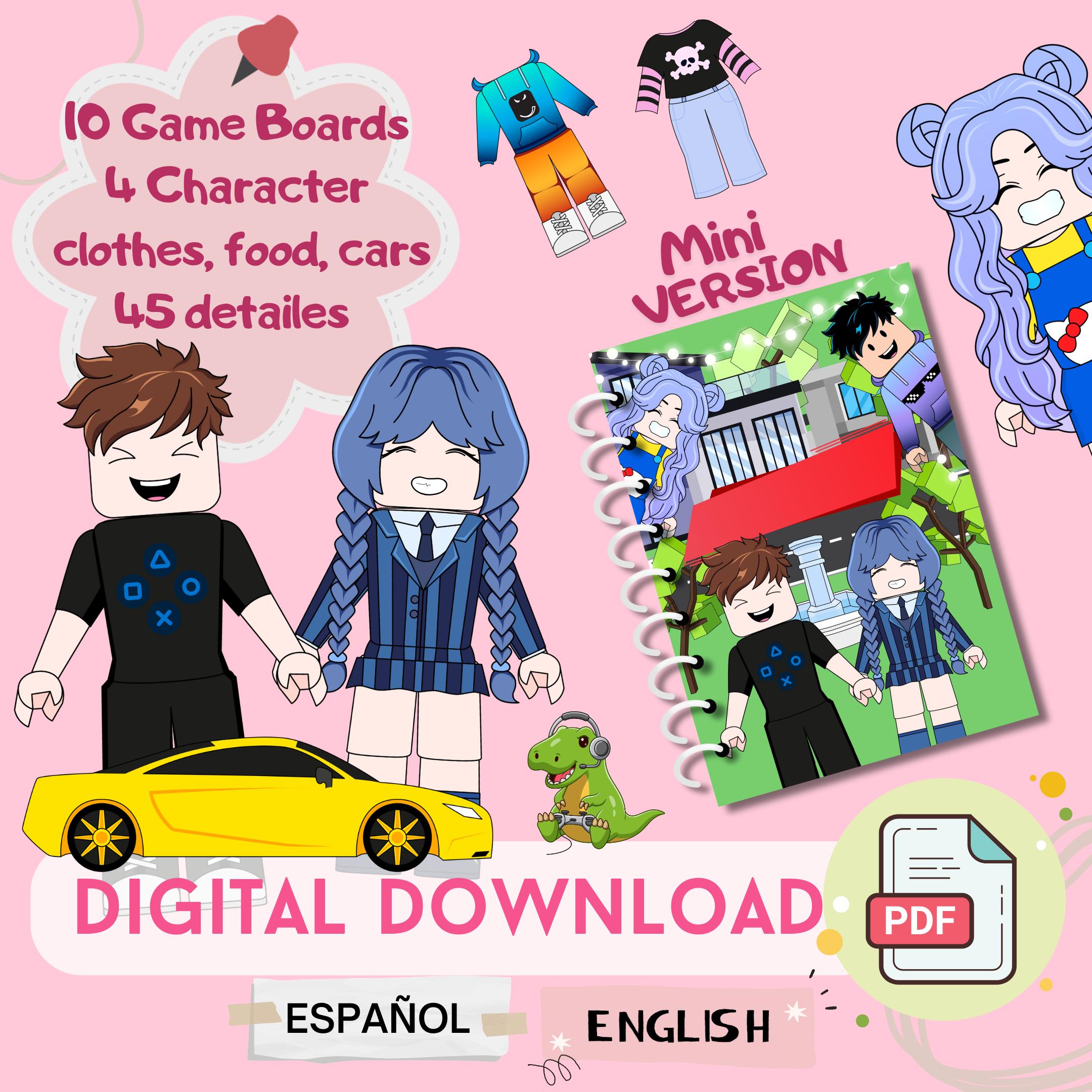 Paper Roplay Printable Paper Game | Printable Paper Doll | Busy Book | Digital Download - Etsy ...