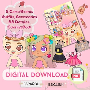 Ballerina Paper Doll House: Printable DIY Activity Book (Digital Download))