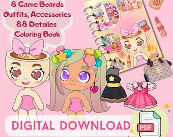 Ballerina Paper Doll House: Printable DIY Activity Book (Digital Download))