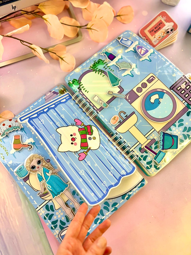 Printable ICE Dollhouse With Paper Doll format A4 Busy Book ...