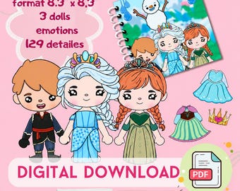 Libro tattile stampabile con la bambola di carta Toca Boca: Il mondo di Avatar (Download digitale)