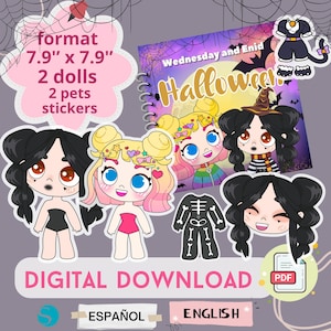 Printable toca boca paper doll | Toca boca quiet book | Avatar world busy book | Digital download