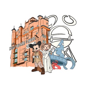 Hollywood Studios Png, Retro Mickey PNG, Familievakantie png, Familiereis Png, Vacay Mode Png, Magic Kingdom Png, Muis Png, Digitaal bestand