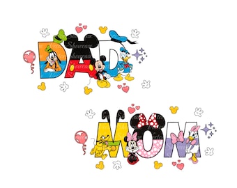 Mama Cartoon Car Movie PNG, Family Vacation Png, Retro Mama Png, Mom Shirt Png, Cute Mouse Family Dad And Mom Png, Digital Download