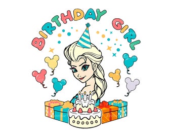 Personalisierte Geburtstagsprinzessin PNG, Alles Gute zum Geburtstag Png, Familienurlaub Png, Vacay Mode Png, Es ist mein Geburtstag Png, Eis Prinzessin Geburtstag Png