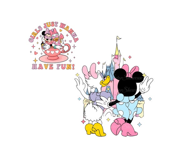 Minnie and Daisy Summer Png, Girls Just Wanna Have Fun PNG  display picture 1
