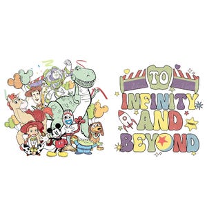 Retro To Infinity And Beyond Bundle Png, Toy Story Png, Family Vacation Png, Friend Squad Png, Vacay Mode Png, Magical Kingdom Png, Only Png