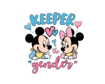 Mickey and Minnie Gender Reveal Png, Baby Mouse Png, Boy or Girl, New Mom Shirt, Gender Party Tees, Vacay Mode Png, Gender Party Tees Png