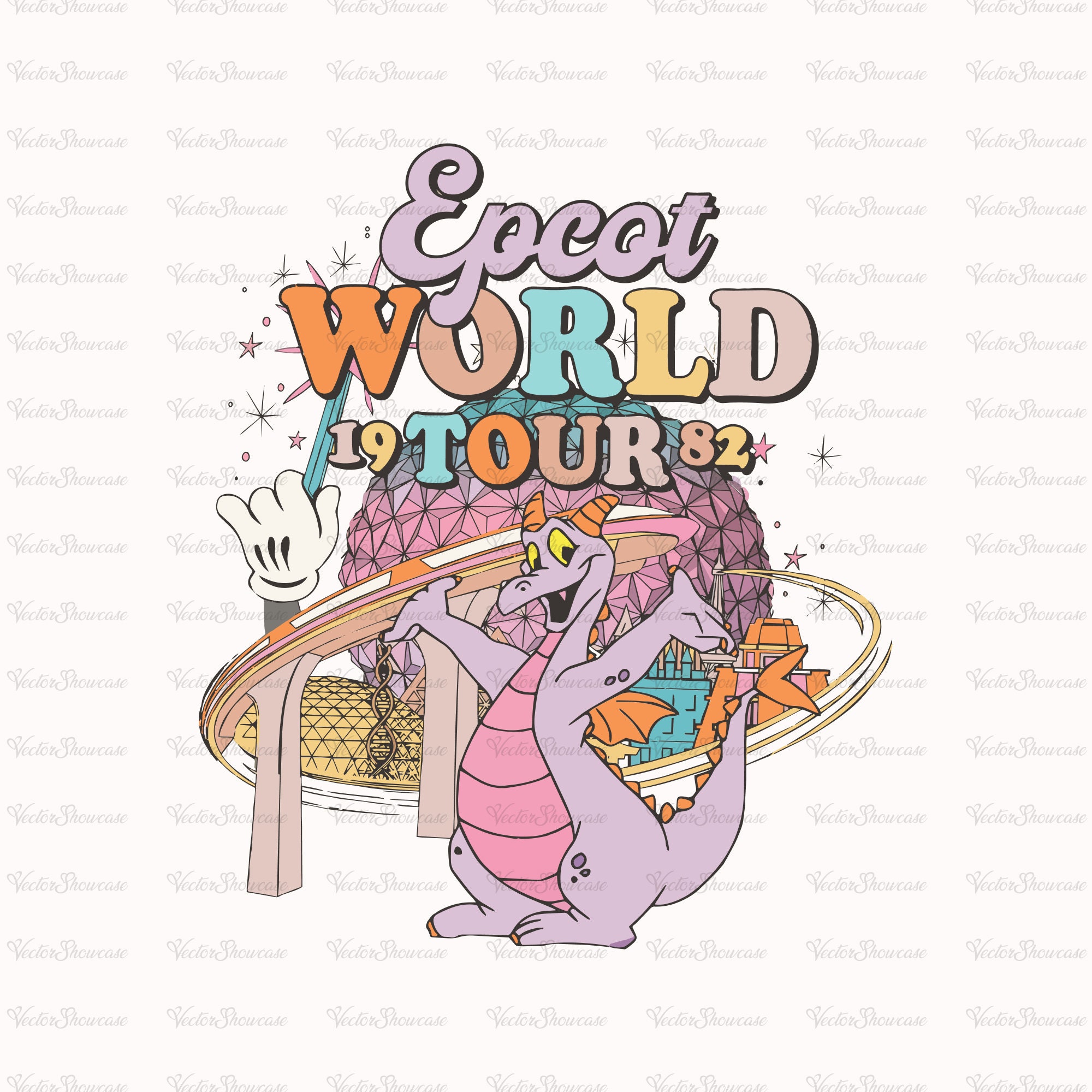 Epcot figment shirt - Etsy 日本