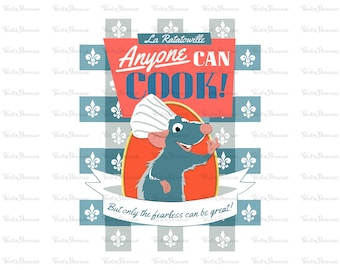 Ratatouille Svg - Png, Ratatouille Png, tout le monde peut cuisiner Svg, Ratatouille, Ratatouille par sublimation, téléchargement immédiat, fichier numérique