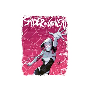 Download de camisa vintage The Amazing Spider Gwen | Download digital | Homem Aranha Série PNG | Aranha Gwen Stacy PNG download