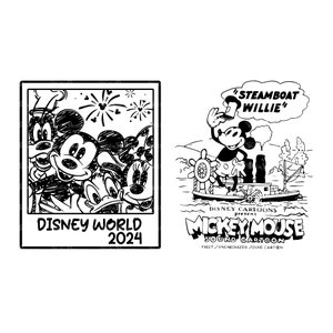Vintage Family Vacation 2025 Svg Png, Steamboat Willie Png, Svg For Cricut Sublimation, Mickey Png, Captain Mickey Png, Friends SVG Bundle