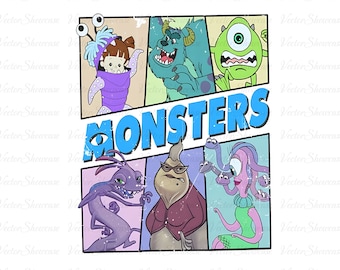 Retro Monsters University Png, Monsters University Png, Monsters University, Digital File, Sublimation Design, Monsters University, Download