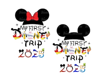 My First Trip 2025 Png Bundle, My First Trip Png Bundle, Family Vacation Png, Family Png, Friends Png, Vacay Mode Png, Magical Kingdom Png