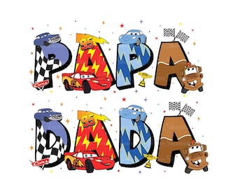 Dad Cartoon Car Movie PNG, Family Vacation Png, Retro Mama Png, Dad Shirt Png, Gift Father's Day Png, Car 95 Png, Digital Download