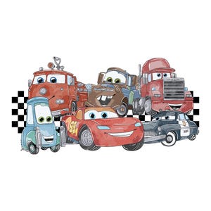 Cars Png, Lightning McQueen Png, Think Fast Cars Png, Png Cars Sublimation Design, Only Png, Digital File, Instant Download